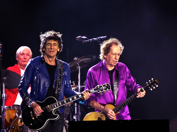 Charlie Watts, Ron Wood and Keith Richards